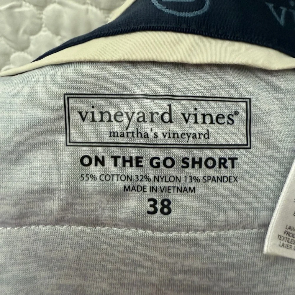 Vineyard Vines On The‎ Go Shorts Khaki Stretch Casual Golf Size 38